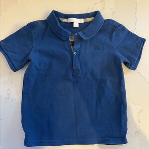 Kids 2T Blue Burberry Polo Shirt